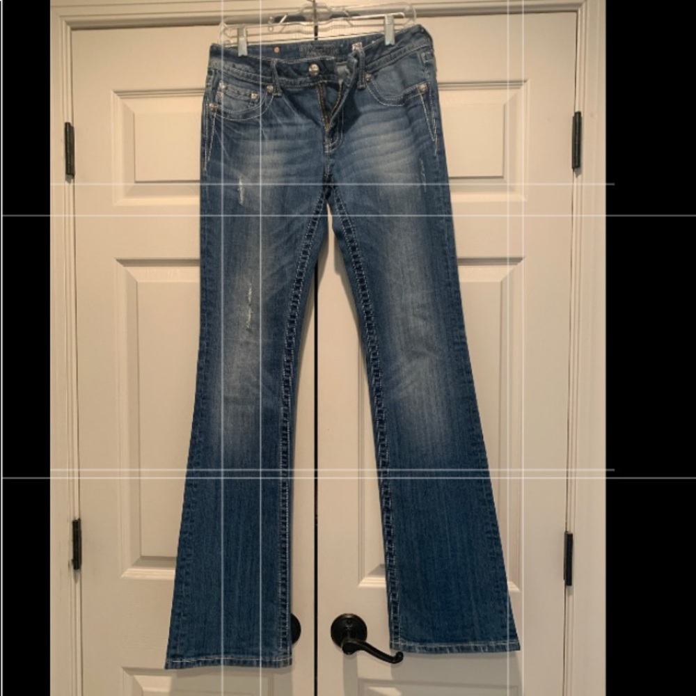 Miss Me bootcut washed jeans. Size 29...